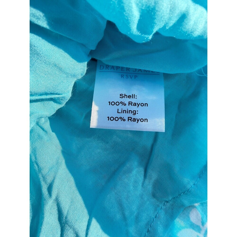 Draper James RSVP Light Blue Floral Ruffle Peplum Tank Top – Size XXL - Picture 5 of 8